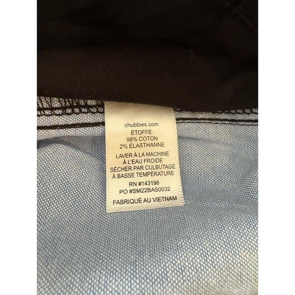 Chubbies the Dark N Stormies Men's XL Inseam Shorts 5.5" NWT - Picture 6 of 7